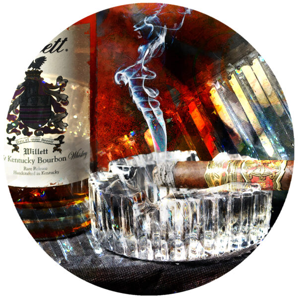 Willett Bourbon and Fuente Opus X Cigar Decal