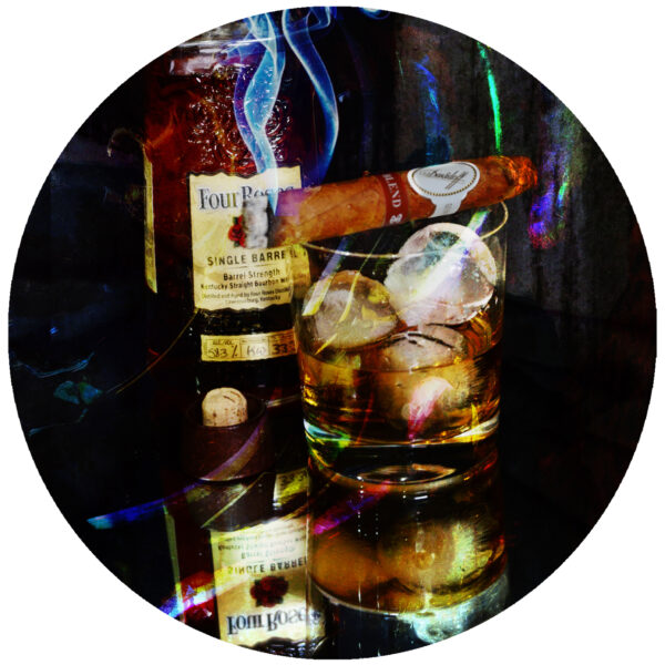 Four Roses and Davidoff Blend Cigar Decal