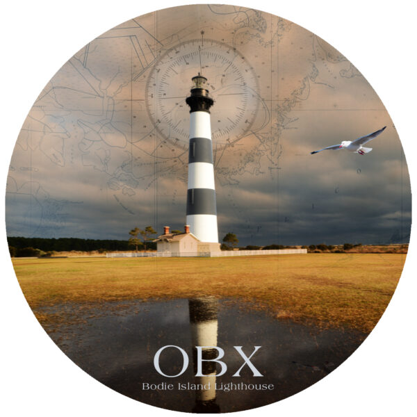 OBX Bodie Island Lighthouse historic map art
