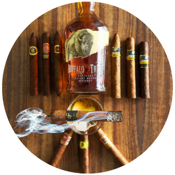 Buffalo Trace Bourbon and Cuban Cigars Decal