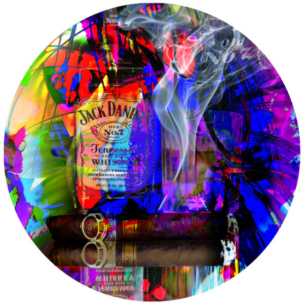 Padron 1926 90th Anniversary cigar with Jack Daniel's On Ice Decal