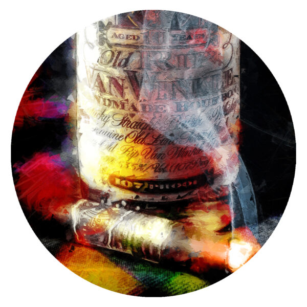 10 Year Pappy Van Winkle Bourbon and Artur Fuente Opus X Cigar Decal
