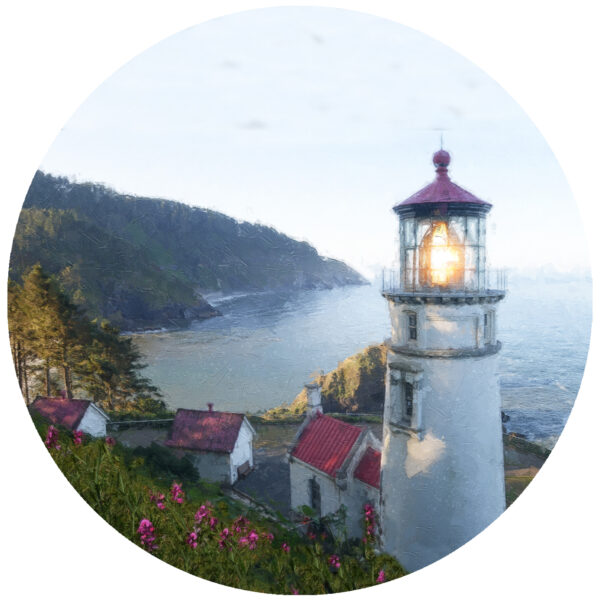 Haceta Head Lighthouse Oregon Art