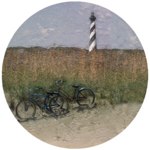 Cape Hatteras Lighthouse and Bikes Art
