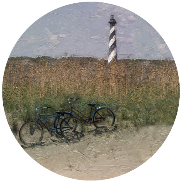 Cape Hatteras Lighthouse and Bikes Art