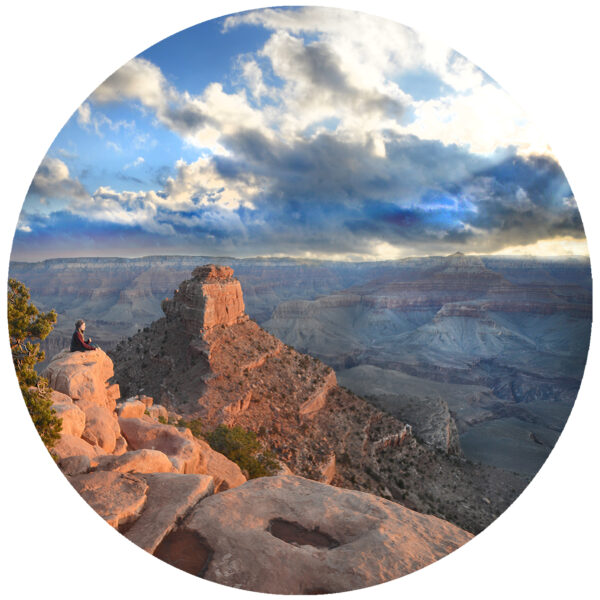 deep in the grand canyon sunrise art