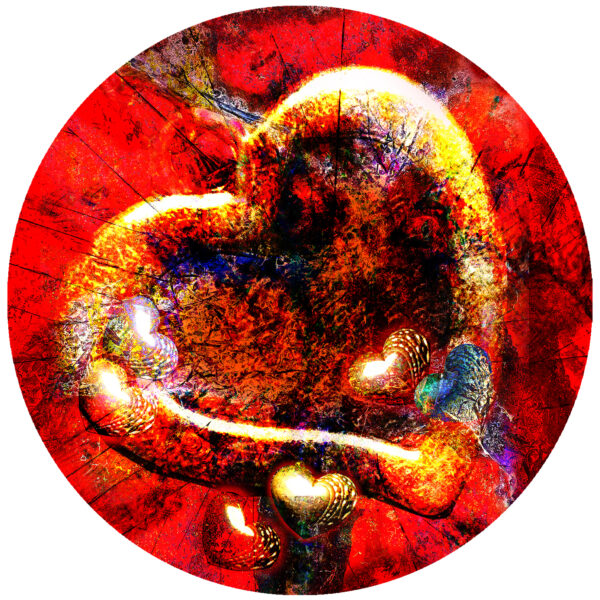 heart of hearts abstract decal