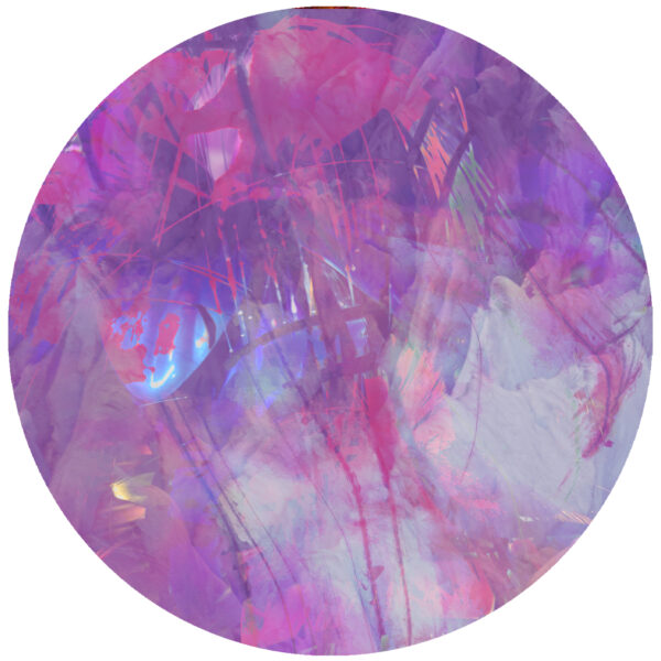 iced purple abstract decal