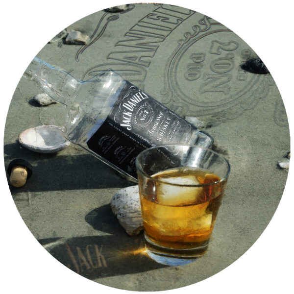 Jack Daniels On the beach decal