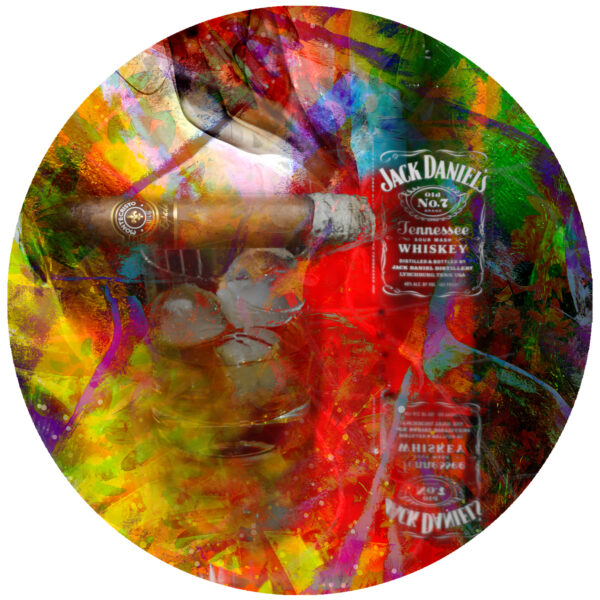 Montecristo with Jack Daniels abstract