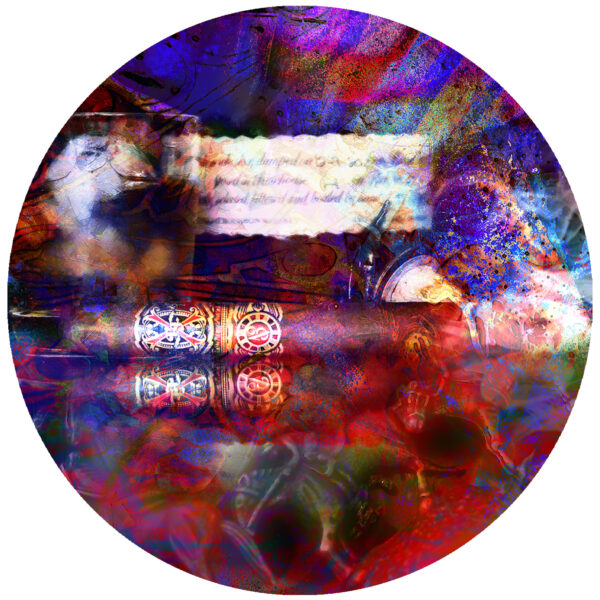 Picasso Fuente Opus X Cigar and Blantons Bourbon Decal