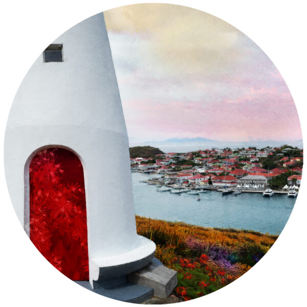 The Red Door of The Gustavia Lighthouse Decal