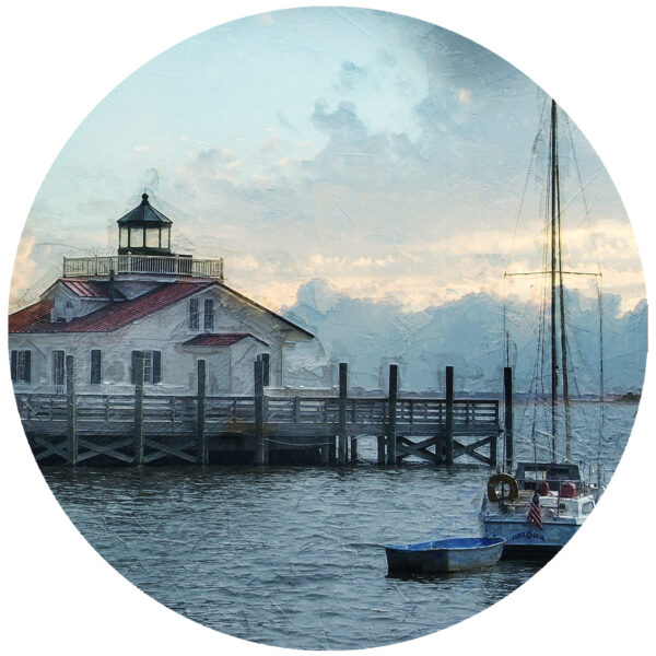 Roanoke Marshes Lighthouse Manteo North Carolina Art