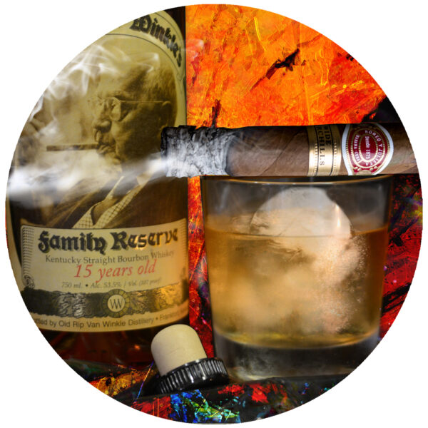Romeo and Julieta Cuban cigar and pappy decal