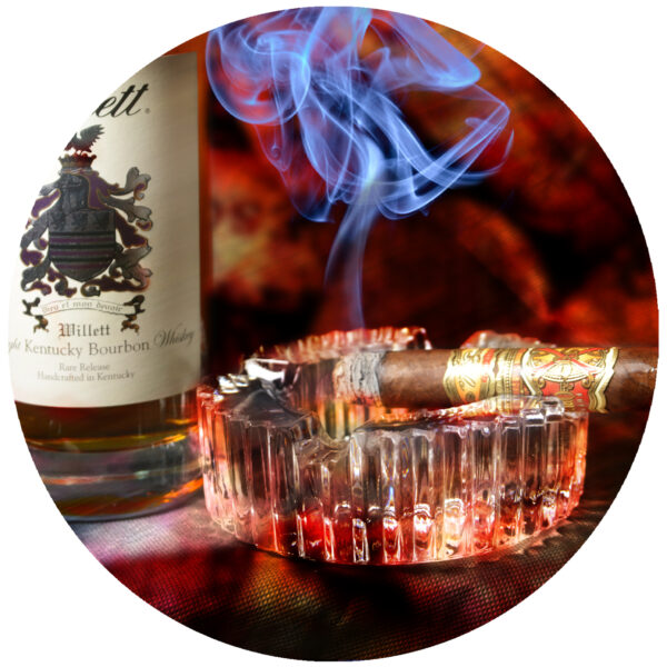 Willett Bourbon and Fuente Opus X Cigar Decal