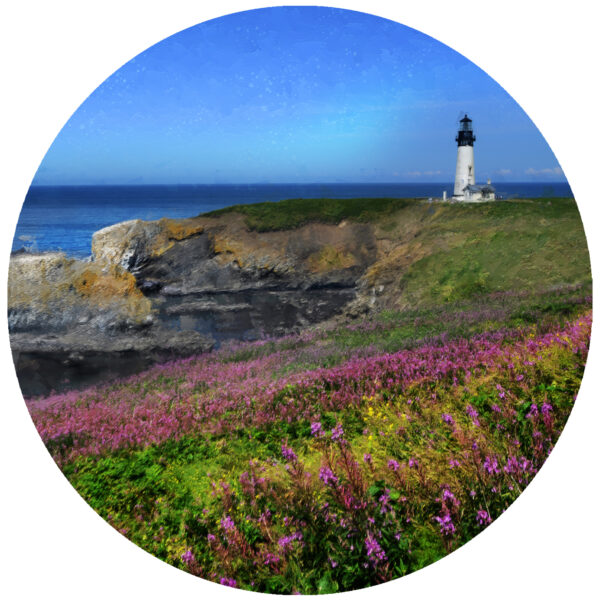 Yaquina Head Lighthouse Newport Oregon Art