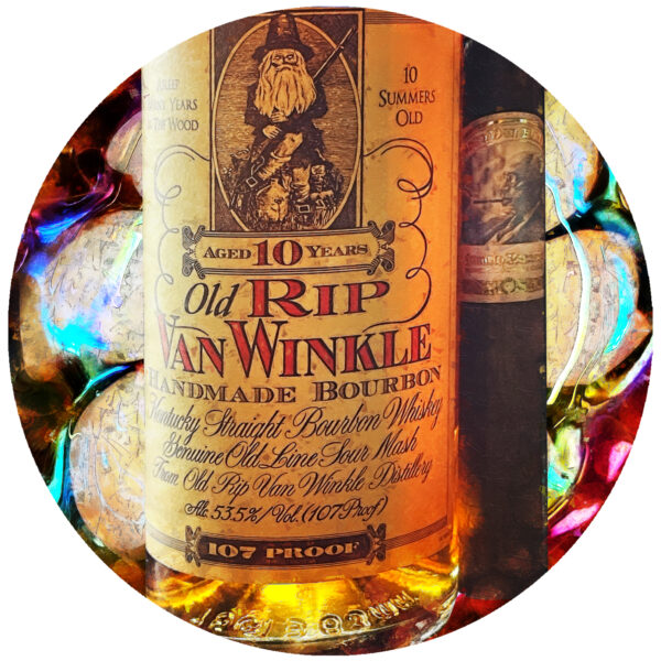 10 Year Old RIP Van Winkle Bourbon and Drew Estate Cigar Decal