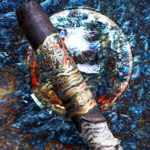 Heaven and Earth Forbidden Rare Black Double Corona Fuente Opus X Cigar On The Ice
