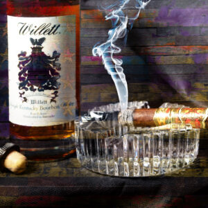 Willett Bourbon Opus X Cigar and The American Flag