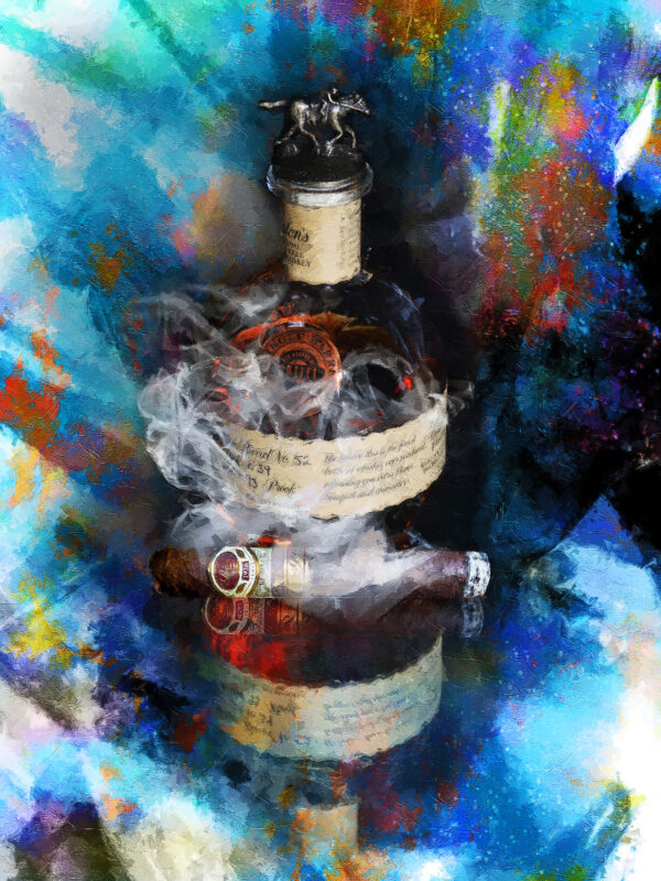 Blantons and 90th Anniversary Padron Abstract Art