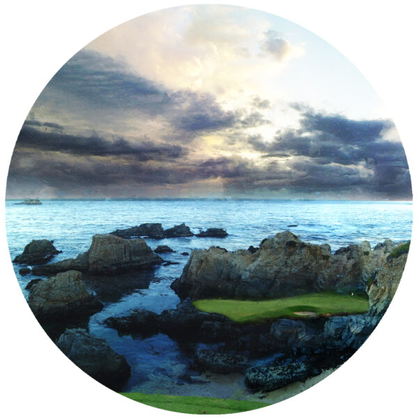 sixth hole virtual reality golf hole art