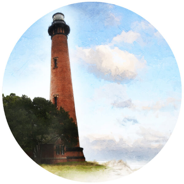 Currituck Beach Lighthouse Corrolla NC Outer Banks Art