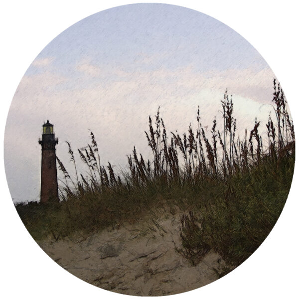 Currituck Lighthouse From The Beach Art