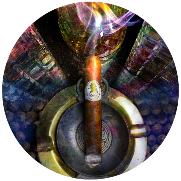 Davidoff Cigar Ashtray Abstract Art