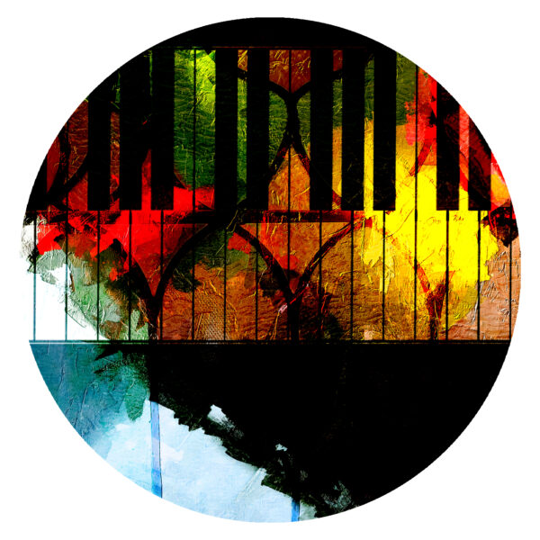 Abstract Piano Keys Art