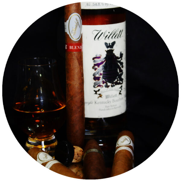 Willett Bourbon with Davidoff Blend Cigar Art