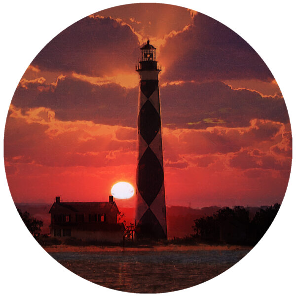 OBX Outer Banks Cape Lookout Sunset Art