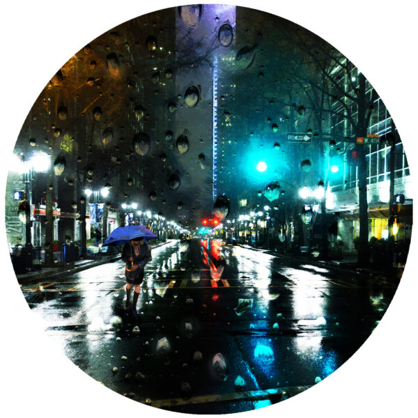 The City Streets Of Charlotte North Carolina Early Morning Walk In The Rain Art