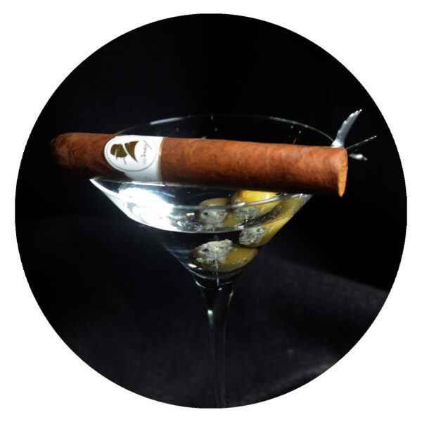Davidoff Churchill Cigar and Martini Art