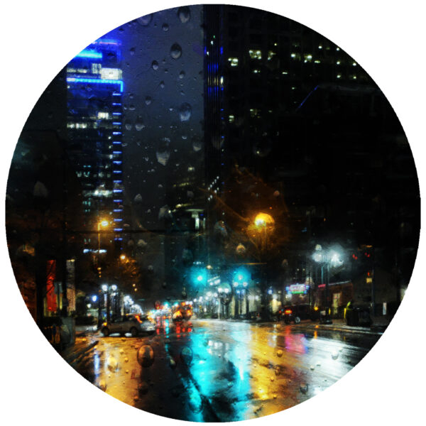 Neon City Lights of Charlotte Abstract Art