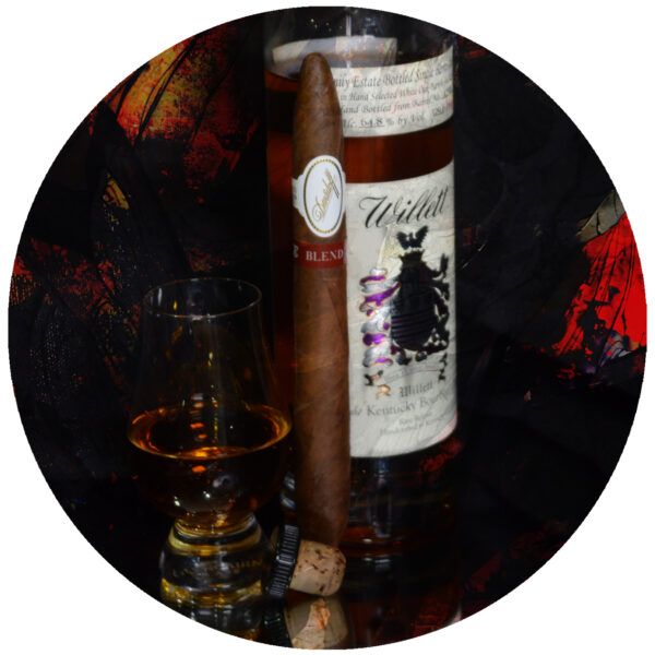 Davidoff Blend Cigar and Willett Bourbon Art