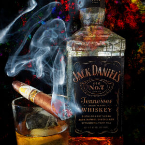 Davidoff Winston Churchill LE The Artist Cigar and Jack Daniels