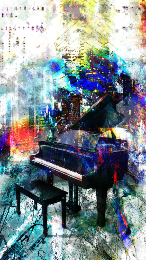 Piano Abstract Music Art