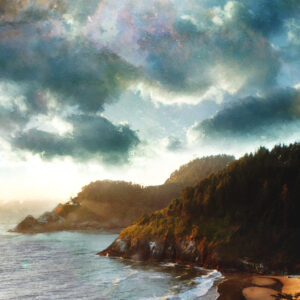 The Edge Of The Oregon Coast Haceta Head Lighthouse Art