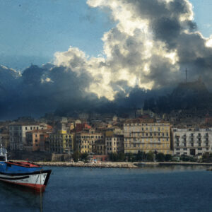 The Boats Of Corfu Greece Art
