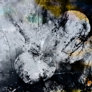 Black Gives Way To Gold Abstract Art