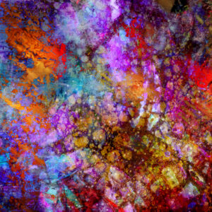 Fine Art Abstract Titled Ins And Outs