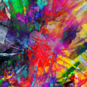 Abstract Modern Wall Art Titled Today In Red