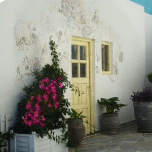 The Yellow Door Of Milos Greece