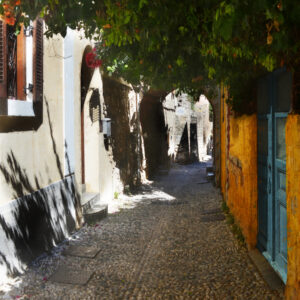 The Cobblestone Streets Of Rhodes Greece Fine Art