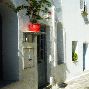 The Red Pot of Paros Greece Fine Art