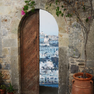 Mykonos Greece The Door To The Aegean Sea Fine Art