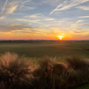 16 x 36 signed glossy print of the 18th hole at The Ocean Course In Kiawah Island SC