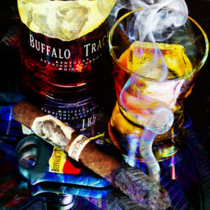 Buffalo Trace Cigar and Bourbon Fine Art