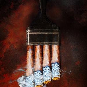 Paint Brush Cigar Art