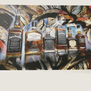 jack six shooter 18 x 11 signed canvas